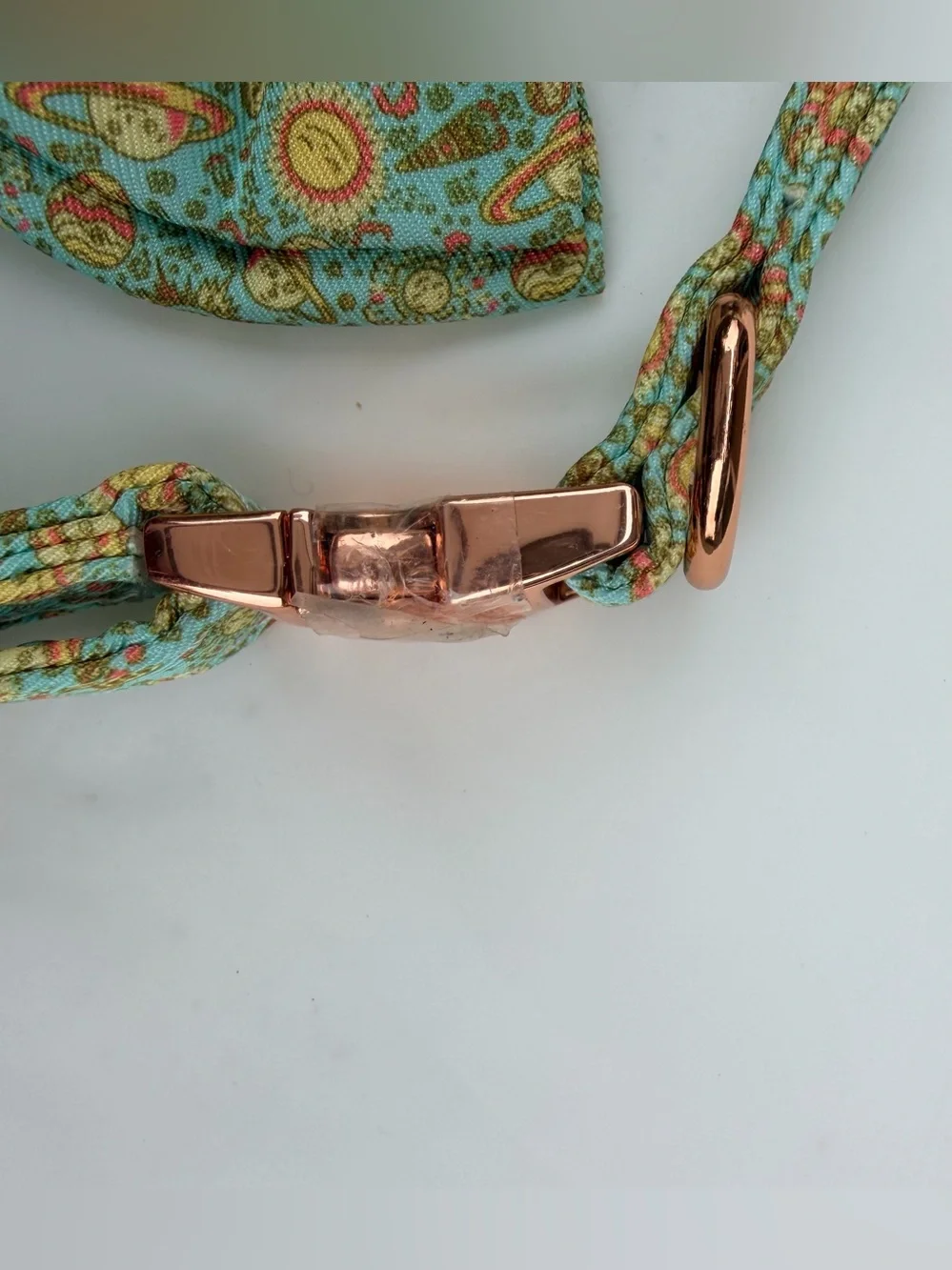 Floral Pastel Mint Pet Leash and Bow Tie Set